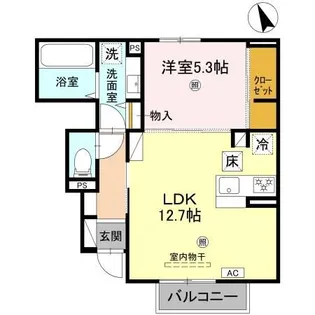 ヴィラーチェII【1階】の間取り