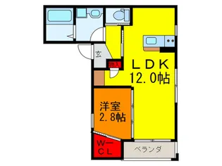 クオ-レハウスみと【2階】の間取り