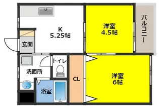 ロイヤルヒルズ南仙北【3階】の間取り