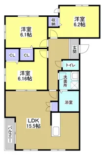 Four Seasons山手【2階】の間取り