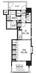 ライオンズシティ白金高輪【5階】の間取り