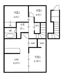 Maison Tsubaki(新築)【2階】の間取り