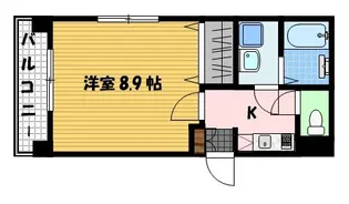 グリーンコート樺島【4階】の間取り