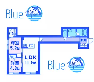 シャンテユーI【1階】の間取り