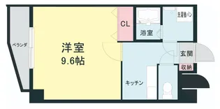 熊本市中央区新大江3丁目【3階】の間取り