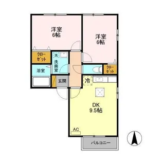 デューク【2階】の間取り