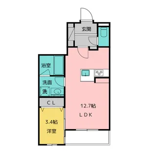 THE 1【3階】の間取り