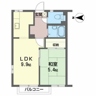 パティオ・グランデ B【2階】の間取り