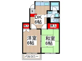 ヴァンベール入曽【2階】の間取り