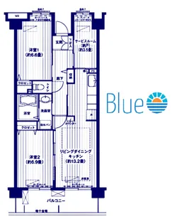 コーポレート東戸塚【7階】の間取り