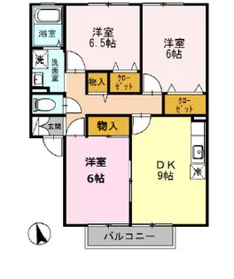 シャルマン二番館A棟【2階】の間取り
