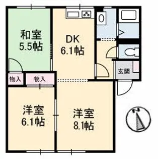 パストラル91【2階】の間取り