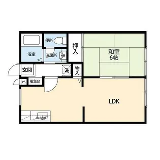 フレグランスD【1階】の間取り