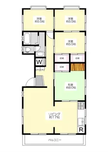 平和城ビル【2階】の間取り