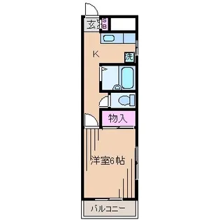 サンライズマンション【2階】の間取り