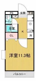 ピュアベルデ南方【1階】の間取り