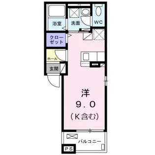 ドゥ プラシード【3階】の間取り