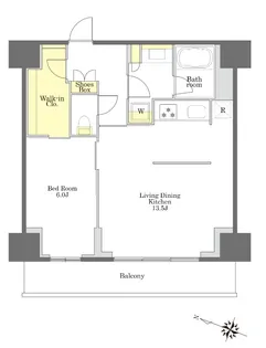 プライムメゾン白金台タワー【22階】の間取り