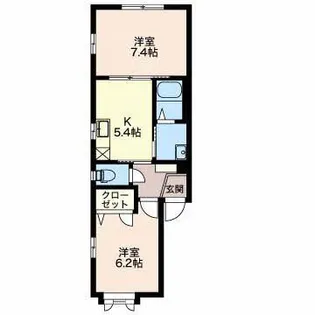 メゾンドメルシ-【1階】の間取り