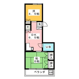 シャトーカネヨ江原【2階】の間取り