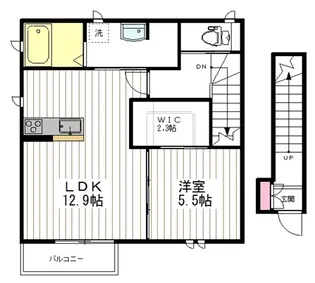 ミハス【2階】の間取り