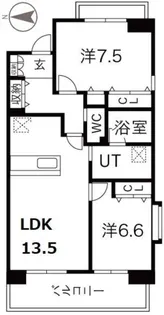 アクティ目黒駅前 2号棟【8階】の間取り