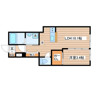 グランヴィラ八本松【1階】の間取り