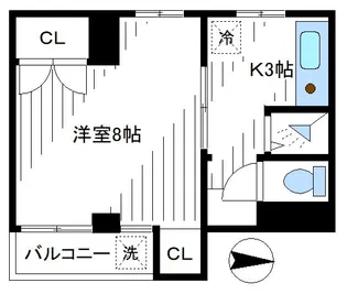 萩原マンション【2階】の間取り