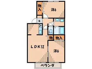 チェリ-バレイZ【2階】の間取り