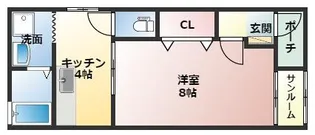 フィット・アラモード【1階】の間取り