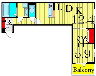 セレスティア東四つ木I【3階】の間取り