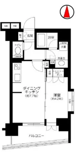 グランアビテ四谷三丁目ステーションフロント【3階】の間取り