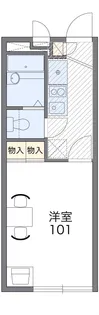 レオパレスかたくり【1階】の間取り