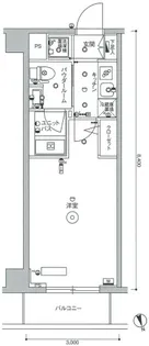 スカイコート世田谷等々力WEST【4階】の間取り