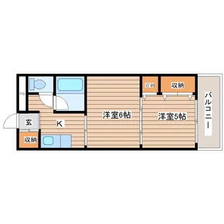 リッツコート泉中央【2階】の間取り