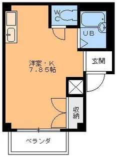 道後緑台ハイツ【2階】の間取り