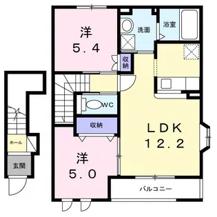 グランディールエバー【2階】の間取り