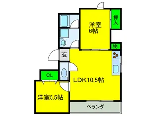 あすかBLDG【3階】の間取り