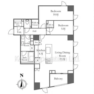 ザ・パークハウス代々木大山【3階】の間取り