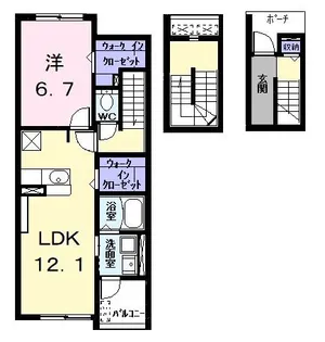 アヴニール【3階】の間取り