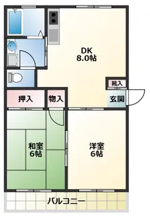 バームハイム【2階】の間取り