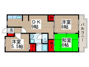 モアアメニティ南与野【4階】の間取り