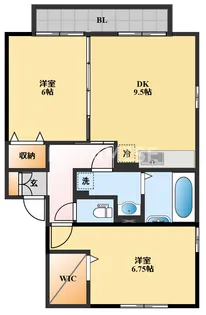 メゾン・ラ・パトリアE【2階】の間取り
