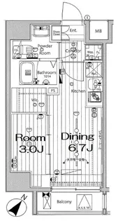メイクスデザイン川崎III【5階】の間取り