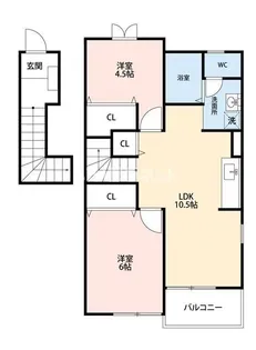 パルテール【2階】の間取り