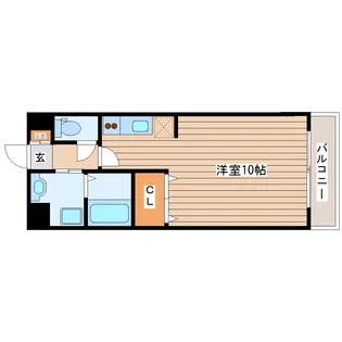 レーベンス柏木【1階】の間取り