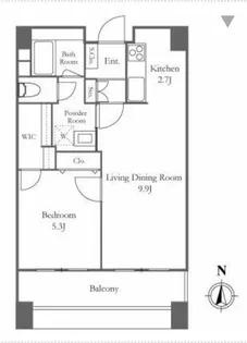 リバーシティ21イーストタワーズII【40階】の間取り