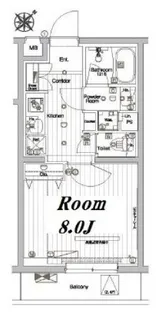 メイクスデザイン参宮橋【4階】の間取り