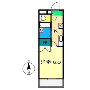 イーストハイツ B棟【2階】の間取り