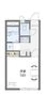 レオパレス竹原【2階】の間取り